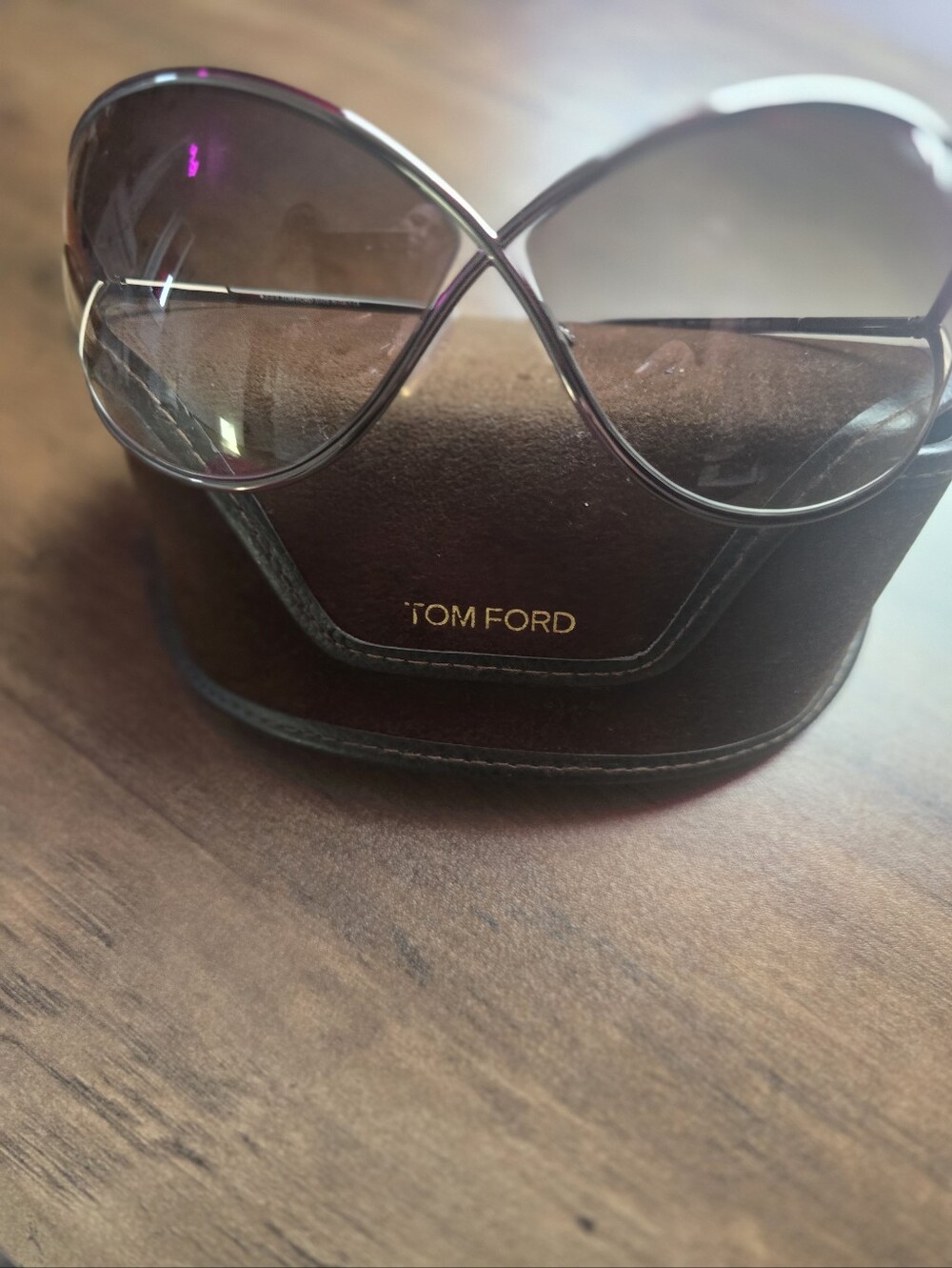 Tom Ford Women’s Brown Gradient Oversized Sunglasses